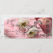 Muttertag Wellness-Center Day Überraschungsgutsche Einladung (Vorderseite)