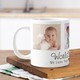 Muttertag Welt der besten Mama 3 Fotos Jumbo-Tasse