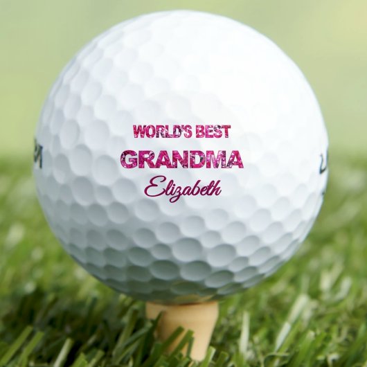 Muttertag Welten Bestes Oma Personalisiert Pink Golfball