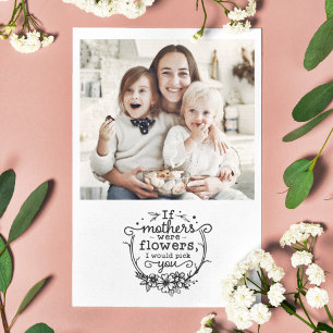 Muttertag, wenn Mütter Blume waren Foto Feiertagskarte