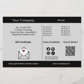 Muttertag Werbeaktion Geschenkgutschein & Bonus Flyer (Hinten)