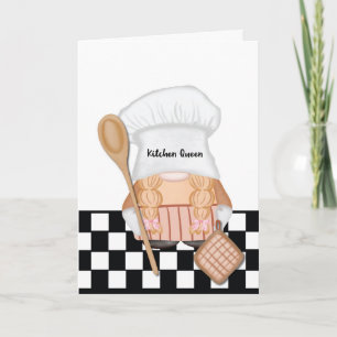 Muttertag Whimsical Gnome Kitchen Queen Karte