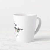 Muttertag Wildblume Dankbarkeit Latte Tasse (Rechte Ecke)