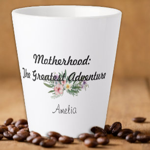 Muttertag Wildblume Dankbarkeit Latte Tasse