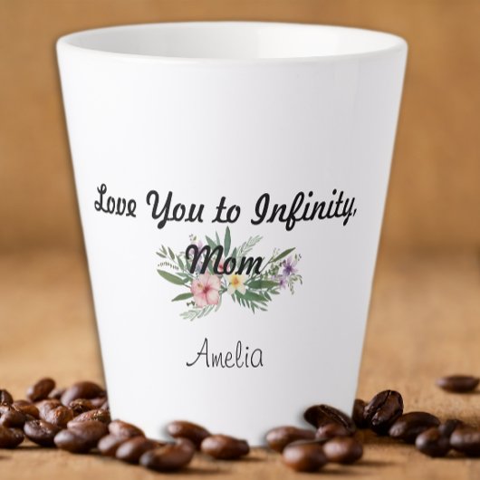 Muttertag Wildblume Dankbarkeit Latte Tasse