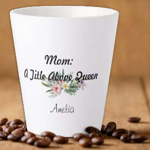 Muttertag Wildblume Dankbarkeit Latte Tasse