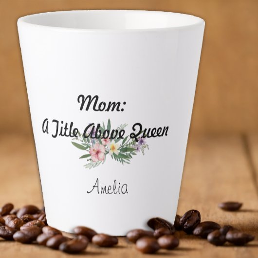 Muttertag Wildblume Dankbarkeit Latte Tasse