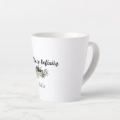 Muttertag Wildblume Dankbarkeit Latte Tasse (Rechte Ecke)
