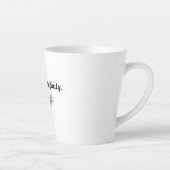 Muttertag Wildblume Dankbarkeit Latte Tasse (Rechts)