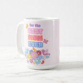 Muttertag Wildblumen Schmetterling Wasserfarbe Kaffeetasse (Vorderseite Links)