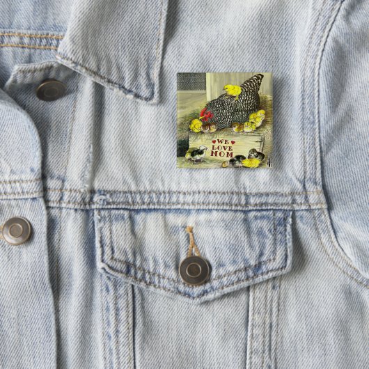 Muttertag: Wir Liebe Mama! Button (Beispiel)