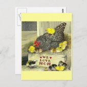 Muttertag: Wir Liebe Mama! Postkarte (Vorne/Hinten)