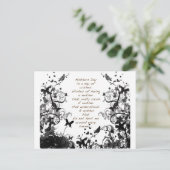 Muttertag wünscht schwarzen Missbrauch Postkarte (Stehend Vorderseite)