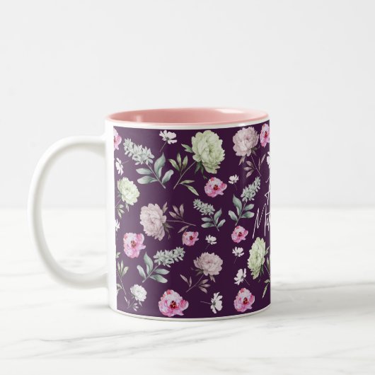 Muttertag Zweifarbige Tasse (Links)