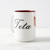 Muttertag Zweifarbige Tasse (Vorderseite Links)