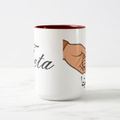 Muttertag Zweifarbige Tasse (Mittel)
