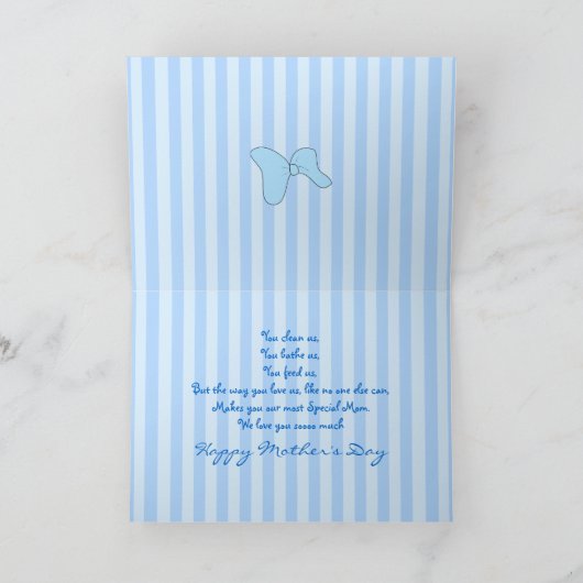 Muttertag - Zwillingskarte Karte (Innenseite)