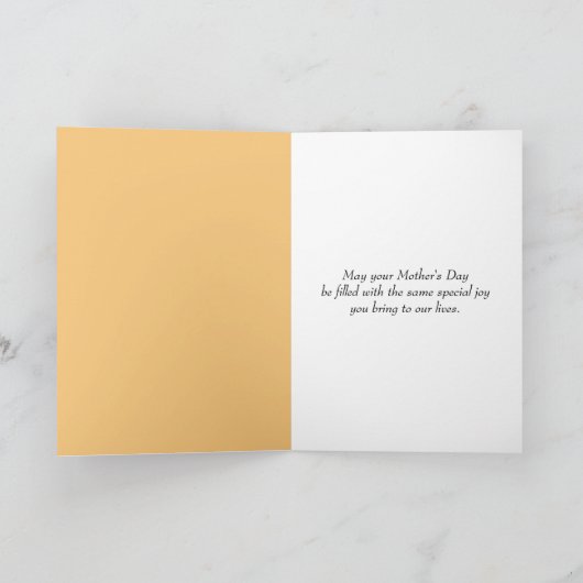 Muttertagelephant mit Baby Karte (Innenseite)