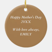 Muttertagengel Religious Keramik Ornament (Hinten)