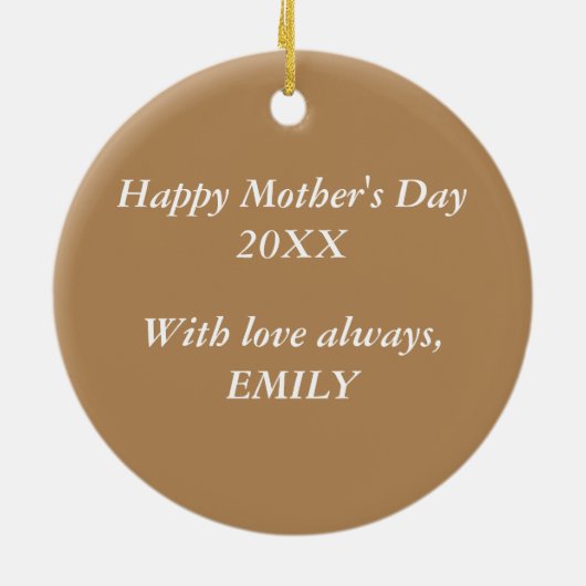 Muttertagengel Religious Keramik Ornament (Hinten)