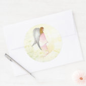 Muttertagengel Religious Runder Aufkleber (Umschlag)