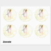 Muttertagengel Religious Runder Aufkleber (Blatt)