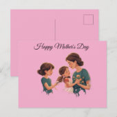 Muttertagesfeier Postkarte (Vorne/Hinten)