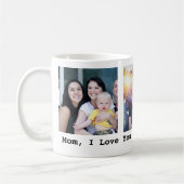 Muttertagesgeschenk 3 Foto personalisiert Kaffeetasse (Links)