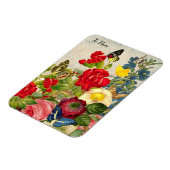 Muttertaggarnelen Rose Schmetterlinge Magnet (Linke Seite)