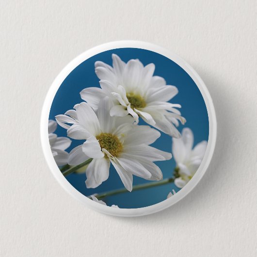 Muttertaggarten der Liebe, Daisies, Blue Sky Button (Vorderseite)