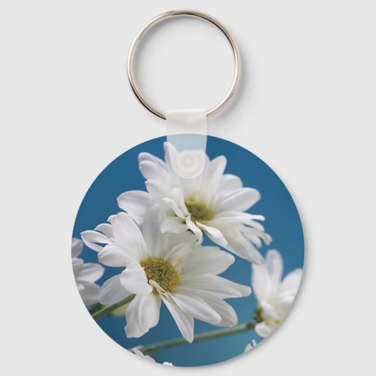 Muttertaggarten der Liebe, Daisies, Blue Sky Schlüsselanhänger (Vorderseite)