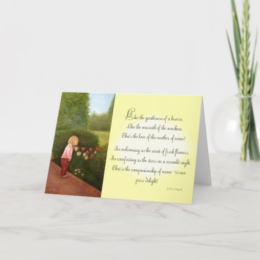 Muttertaggedicht Karte (Vorderseite)