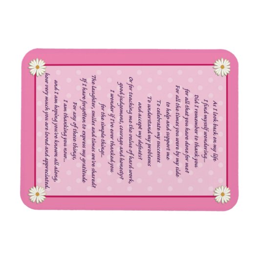 Muttertaggedicht Magnet (Horizontal)