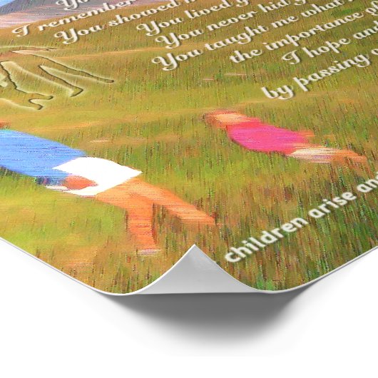 Muttertaggedicht Poster (Ecke)