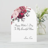 MÜTTERTAGKARTE EINLADUNG (Stehend Vorderseite)