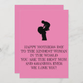 MÜTTERTAGKARTE EINLADUNG (Vorne/Hinten)