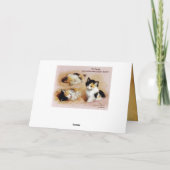 MUTTERTAGKITTEN Weckte auf Karte (Rückseite)