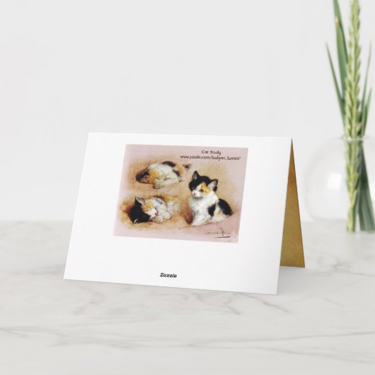 MUTTERTAGKITTEN Weckte auf Karte (Rückseite)