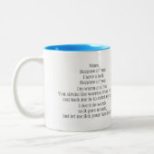 Muttertagliche Tasse vom Hund (Links)