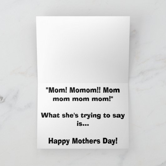 MuttertagRat Karte (Innenseite)