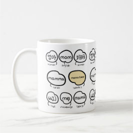 Muttertags-Andenken handgeschriebene Mama-Typograf Kaffeetasse