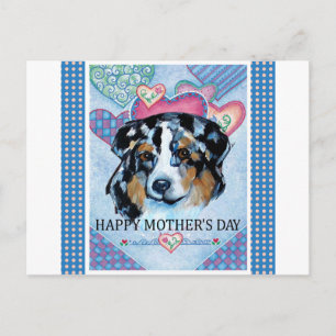 MUTTERTAGS-AUSTRALIAN SHEPHERD POSTKARTE