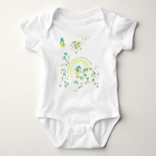 Muttertags Blau Liebesvögel Baby Strampler