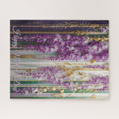 Muttertags-Blühender Hintergrund Violette Wisteria Puzzle (Horizontal)