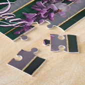 Muttertags-Blühender Hintergrund Violette Wisteria Puzzle (Seite)