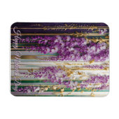 Muttertags-Blühender Wallpaper Violette Wisterie Magnet (Horizontal)