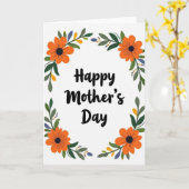 Muttertags-Blumen-Grußkarte Karte (Gelbe Blume)