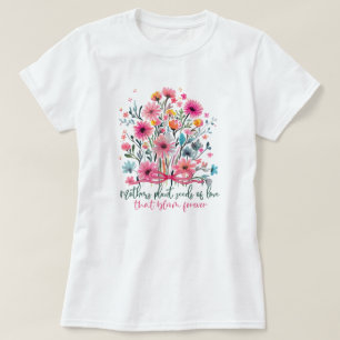 Muttertags-Blumenliebe blüht für immer Wasserfarbe T-Shirt