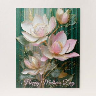 Muttertags-Blüten-Wallpaper Japan Magnolie Puzzle