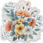 Muttertags-Boho-Blumen Clipart-61983 Aufkleber (Vorderseite)